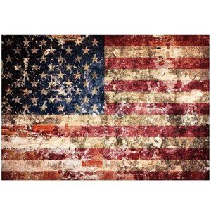 Vintage American Flag Background 7x5 feet Distressed Backdrop